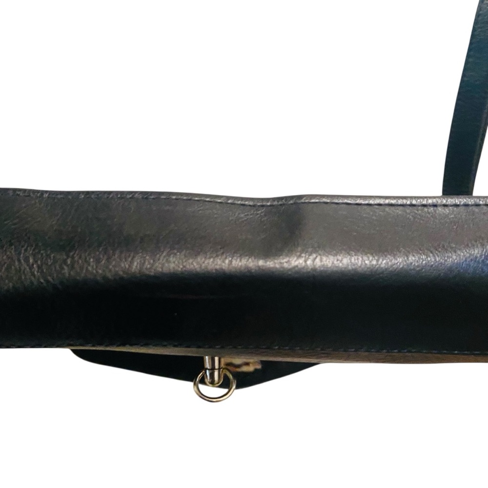 Vintage DOONEY & BOURKE Black Pebbled Leather  Convertible Satchel All Weather - Picture 5 of 15